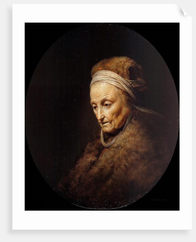 Portrait of Rembrandts Mother by Gerard Dou