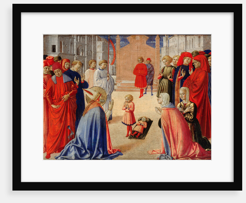 Saint Zenobius raises a boy from the dead, 1462 by Benozzo Gozzoli