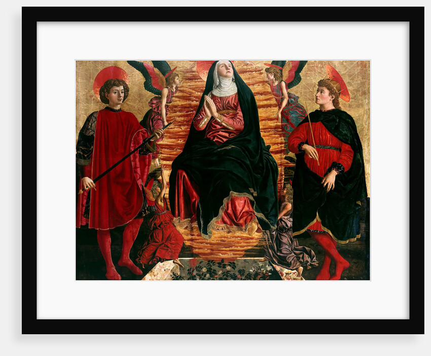 Assumption of the Virgin with Saints Julian and Minias, 1449-1450 by Andrea del Castagno