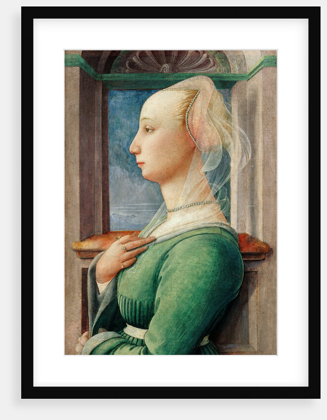 Profile Portrait of a Young Woman, ca 1445 by Fra Filippo Lippi