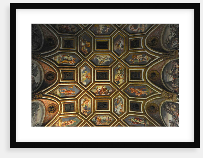 Ceiling decoration of the Camera dei Venti (Chamber of the Winds), 1526-1534 by Giulio Romano