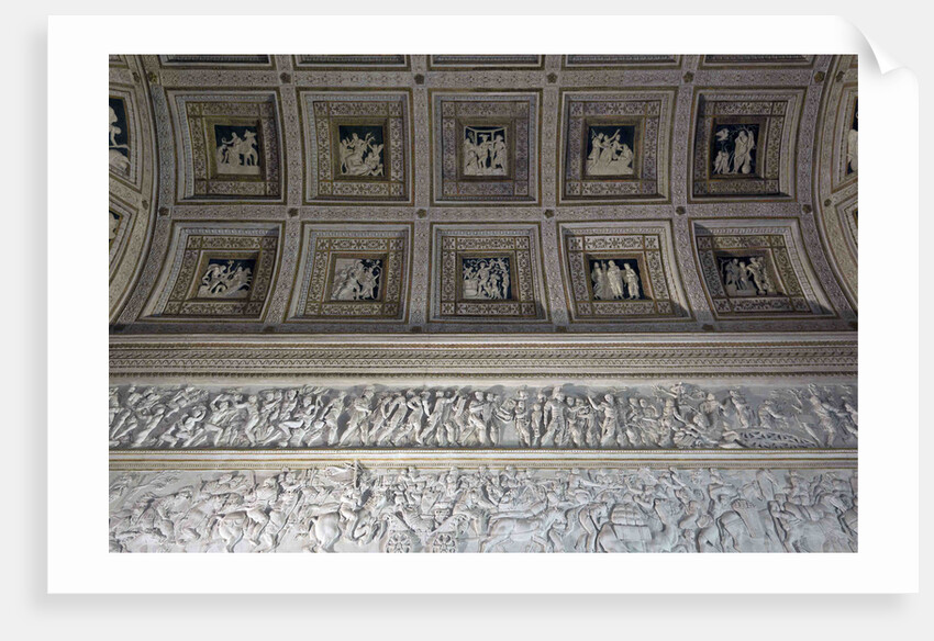 The Room of the Stuccoes (Camera degli Stucchi) of the Palazzo del Tè, 1526-1534 by Francesco Primaticcio