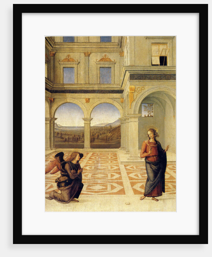The Annunciation, ca 1498 by Perugino