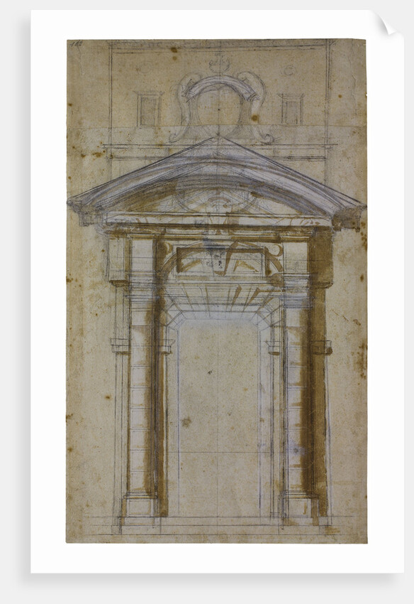 Study for Porta Pia in Rome, ca 1561 by Michelangelo Buonarroti