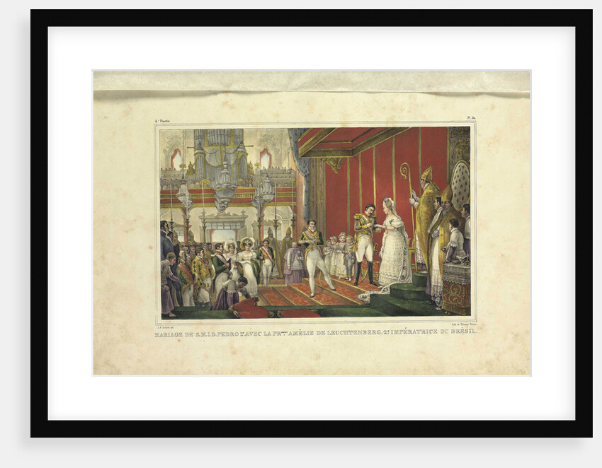 The Marriage of Amélie of Leuchtenberg and Emperor Pedro I of Brazil, 1829 by Jean-Baptiste Debret