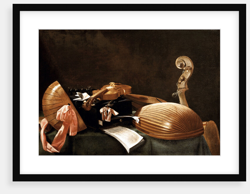 Still Life with Musical Instruments, c. 1650 by Evaristo Baschenis