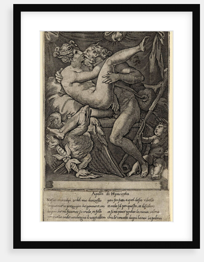 Jupiter and Mnemosyne (After Perino del Vaga), 1527 by Gian Jacopo Caraglio
