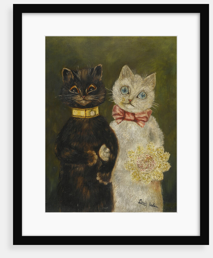 The Bride and Groom by Louis Wain