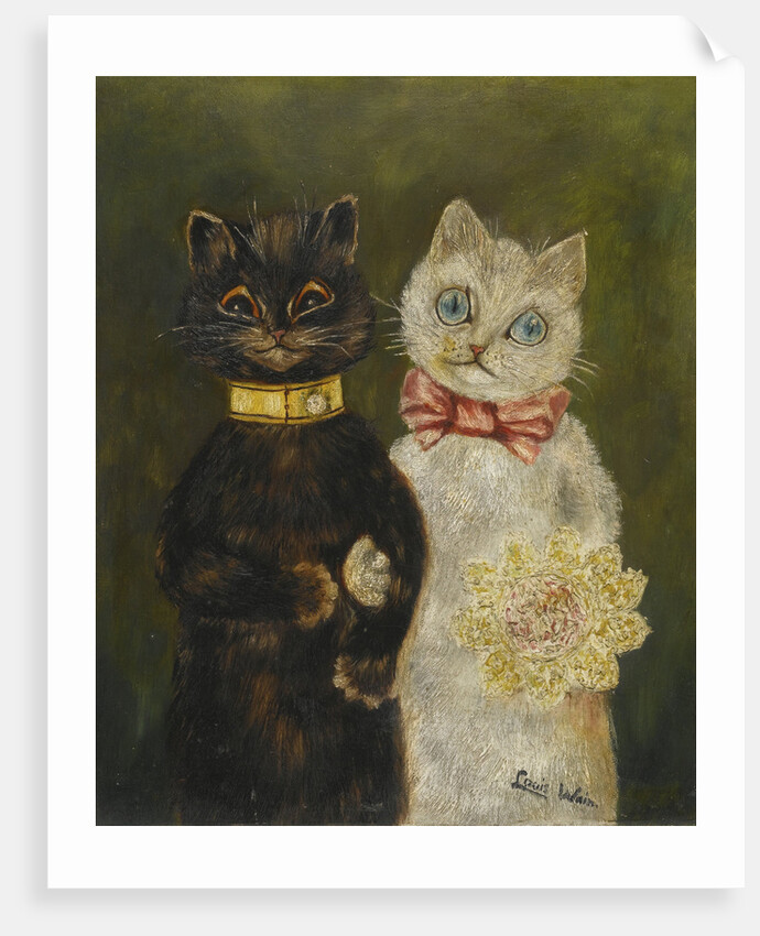 The Bride and Groom by Louis Wain