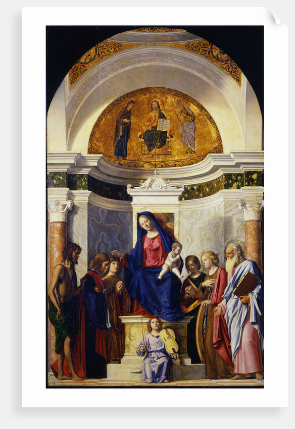 Virgin and Child with Saints John the Baptist, Cosmas and Damian, Catherine and Paul, ca 1506-1507 by Giovanni Battista Cima da Conegliano