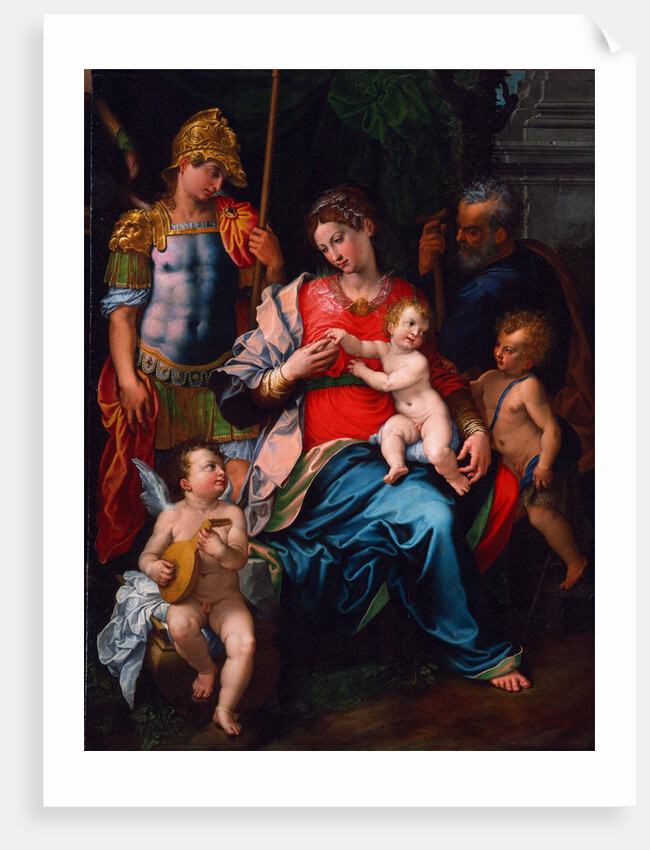 Virgin and Child with Saints John the Baptist, Michael the Archangel and Joseph, 1545 by Girolamo Sciolante da Sermoneta