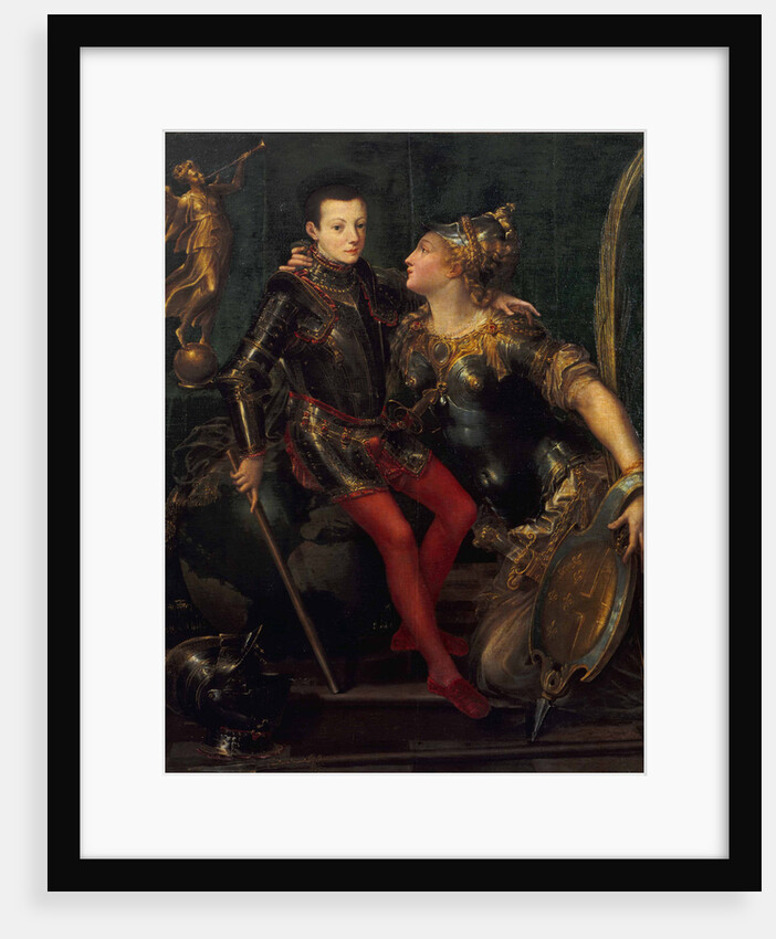 Allegorical Portrait of Parma Embracing Alessandro Farnese, 1556 by Girolamo Mazzola Bedoli
