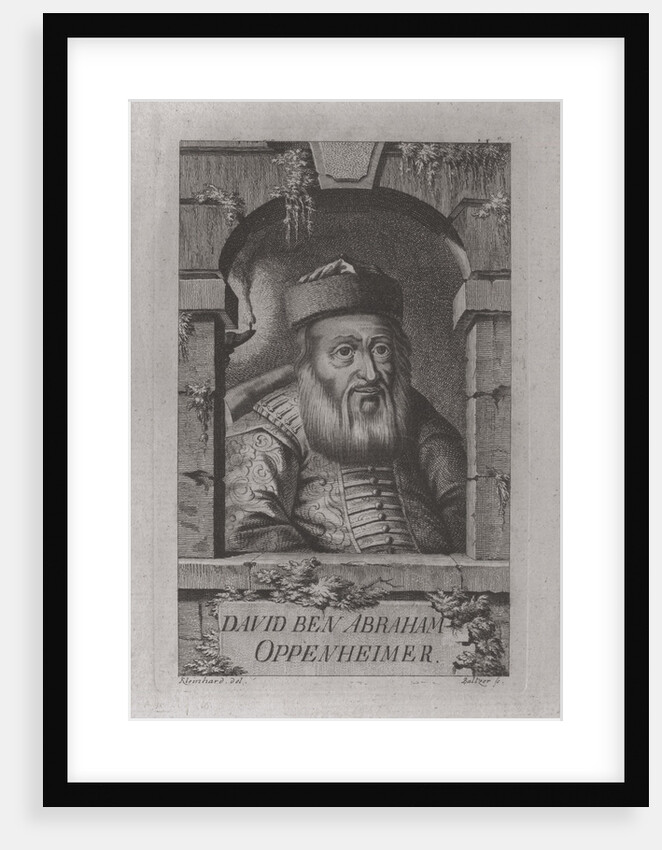 Portrait of David Oppenheim, chief rabbi of Prague, 1773 by Johann Balzer