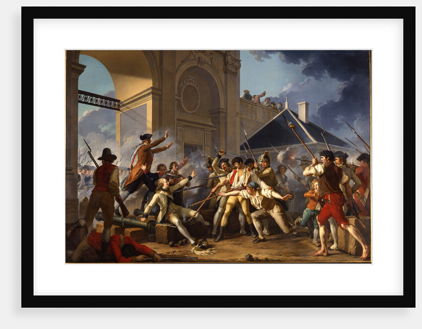 The heroic courage of the young Désilles, August 31, 1790, in the Nancy Affair, 1794 by Jean-Jacques-François Le Barbier