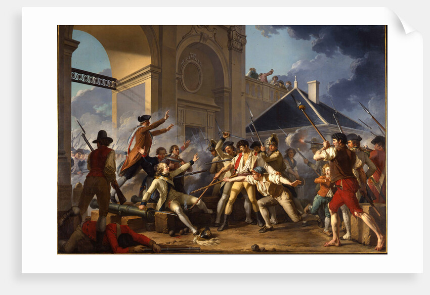 The heroic courage of the young Désilles, August 31, 1790, in the Nancy Affair, 1794 by Jean-Jacques-François Le Barbier