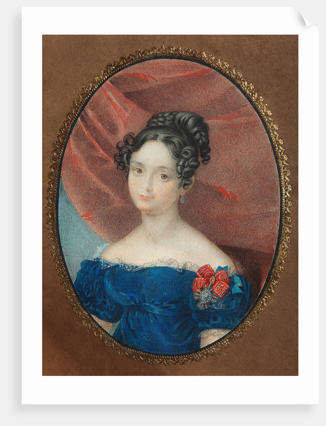Portrait of Maria Jakovlevna Naryshkina, née Lobanova-Rostovskaya, 1840s by Anonymous