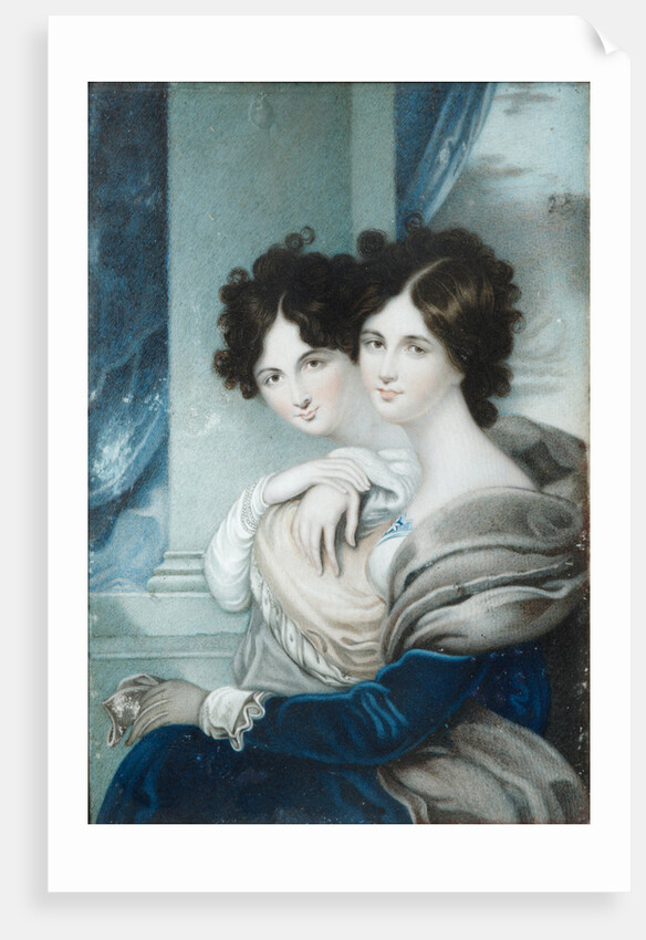Portrait of Sisters Princesses Anna Petrovna and Ekaterina Petrovna Lopukhin by Anonymous
