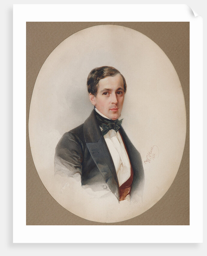 Portrait of Fyodor Nikolayevich Chelishchev, 1851 by Vladimir Ivanovich Hau