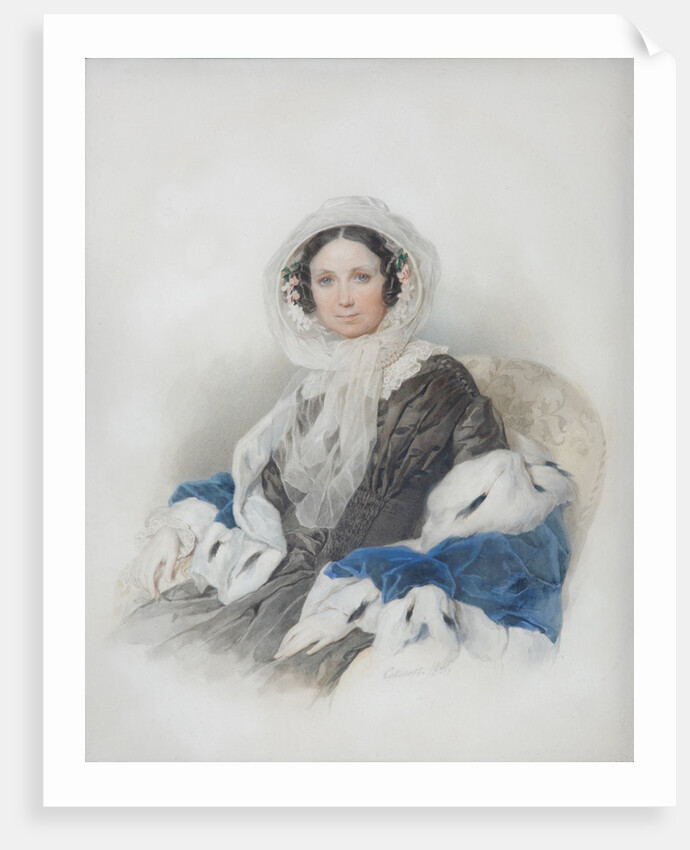 Portrait of Yelena Fyodorovna Ryumina, 1846 by Pyotr Fyodorovich Sokolov