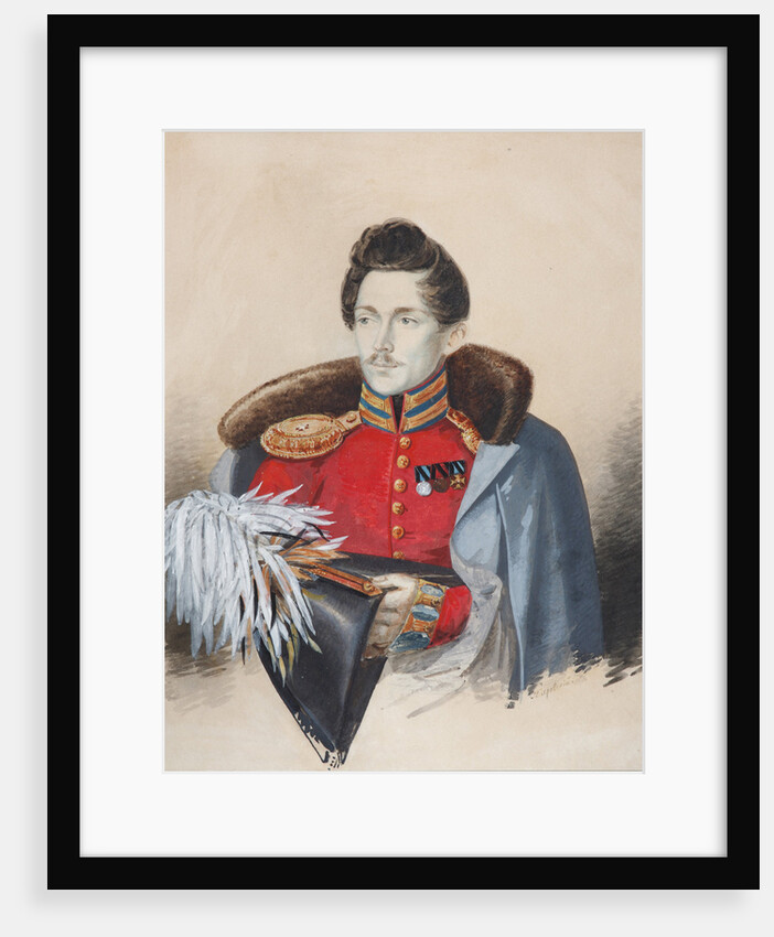 Portrait of Baron Yegor Fyodorovich Tiesenhausen, 1830s by A.A. Pokrovsky
