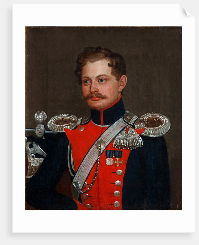Portrait of a staff captain of 3rd Elisavetgrad Hussar Regiment, 1837 by Anonymous