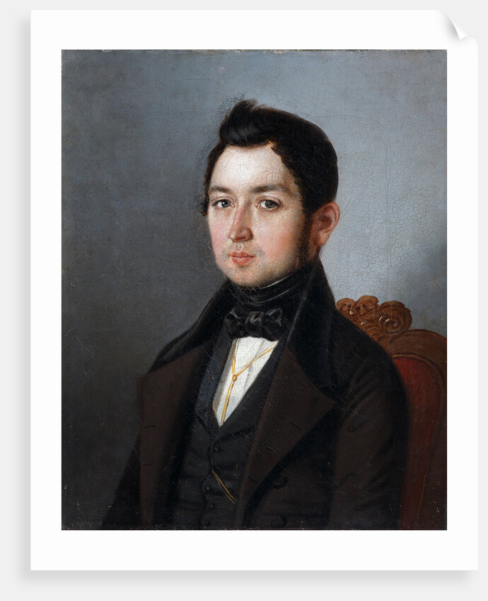 Portrait of Ivan Ivanovich Molnar, 1840 by Sergey Ivanovich Khlobystayev