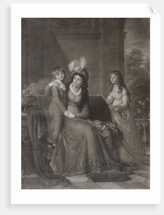 Portrait of Ekaterina Sergeevna Samoylova, née Trubetskaya with Children, 1797 by James Walker