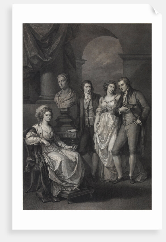 Family portrait of Catherine Petrovna Baryatinskaya, née Princess of Holstein-Beck, 1793 by Raphael Morghen