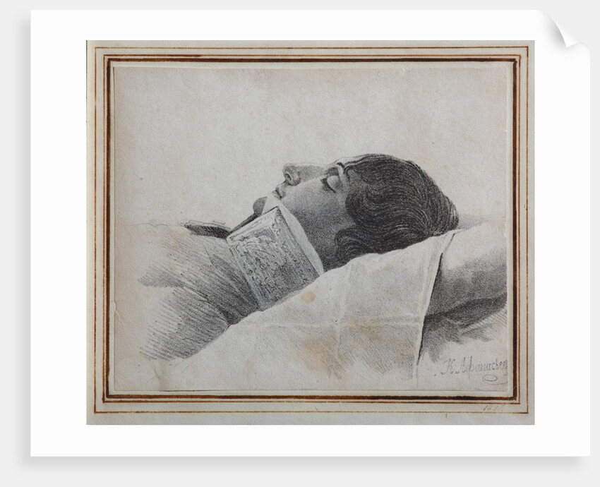 Dimitri Venevitinov on the deathbed, 1827 by Konstantin Yakovlevich Afanasyev