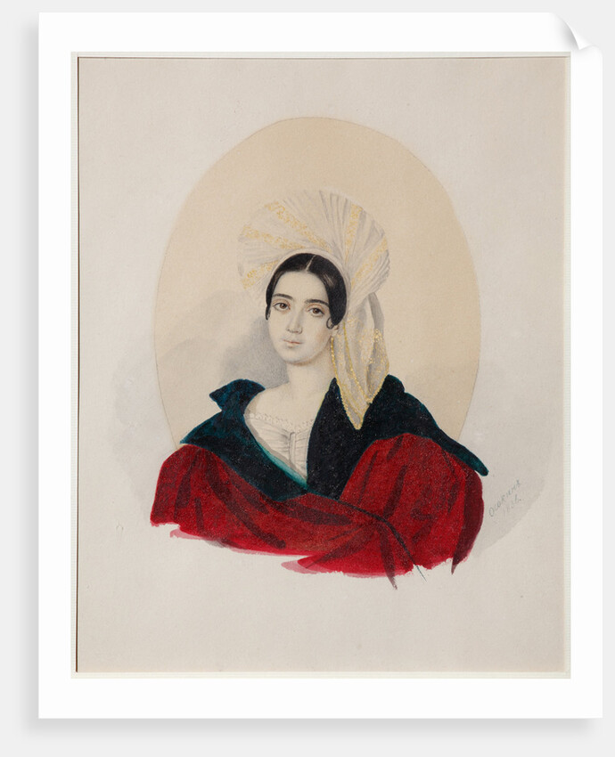 Portrait of Anna Davydovna Baratynskaya, née Abamelek-Lazareva, 1836 by Konstantin Semyonovich Osokin