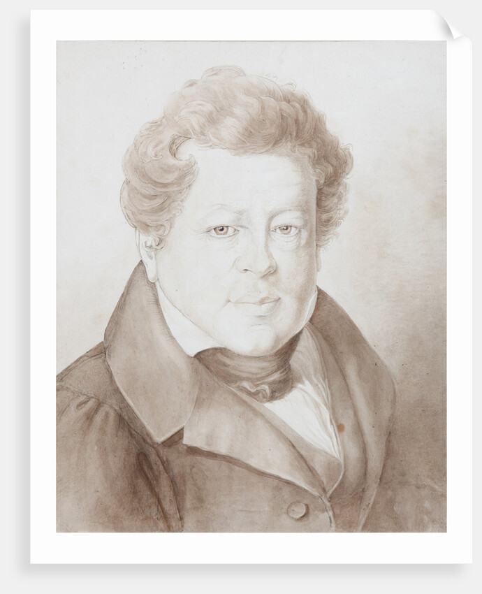 Portrait of Alexander Ivanovich Turgenev, 1833 by Georg Christian August Kestner