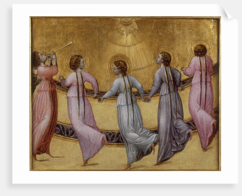 Five dancing angels, ca 1436 by Giovanni di Paolo