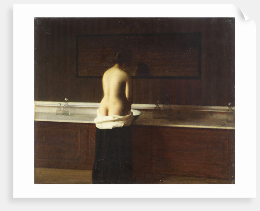 Young woman at her toilet, 1898 by Eugène Lomont