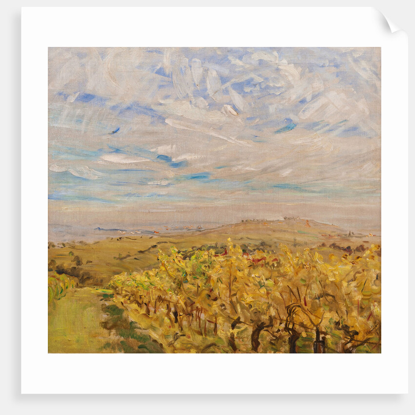 Early Autumn in the Palatinate. Vineyards near Neukastel, 1927 by Max Slevogt
