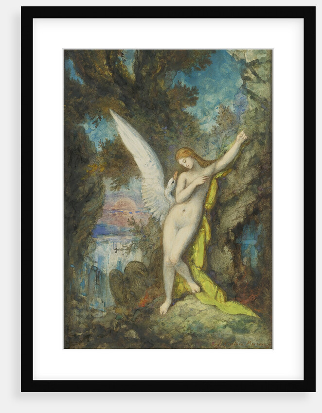 Leda and the Swan by Gustave Moreau