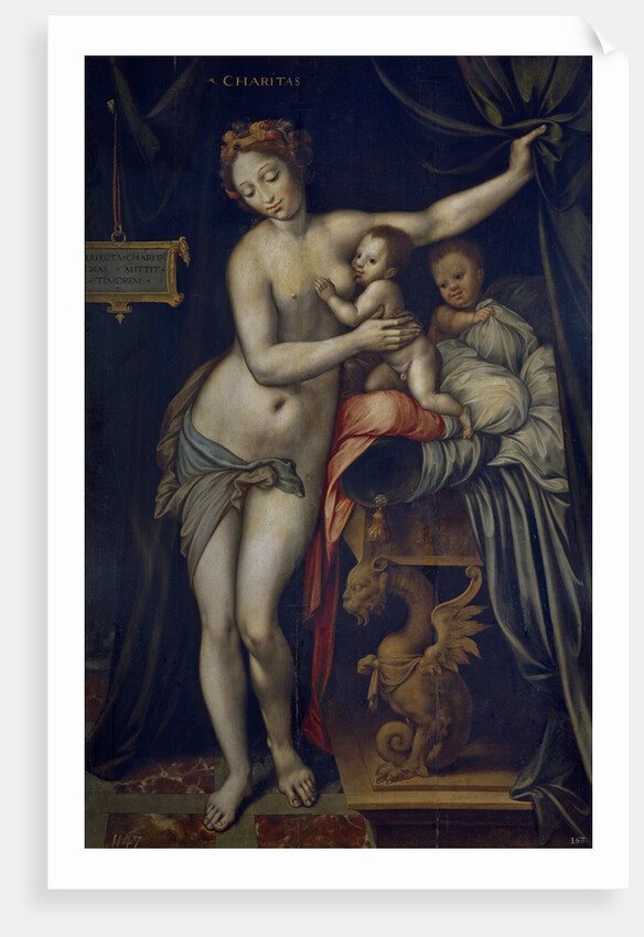 Charity, ca 1555 by Vincent Sellaer