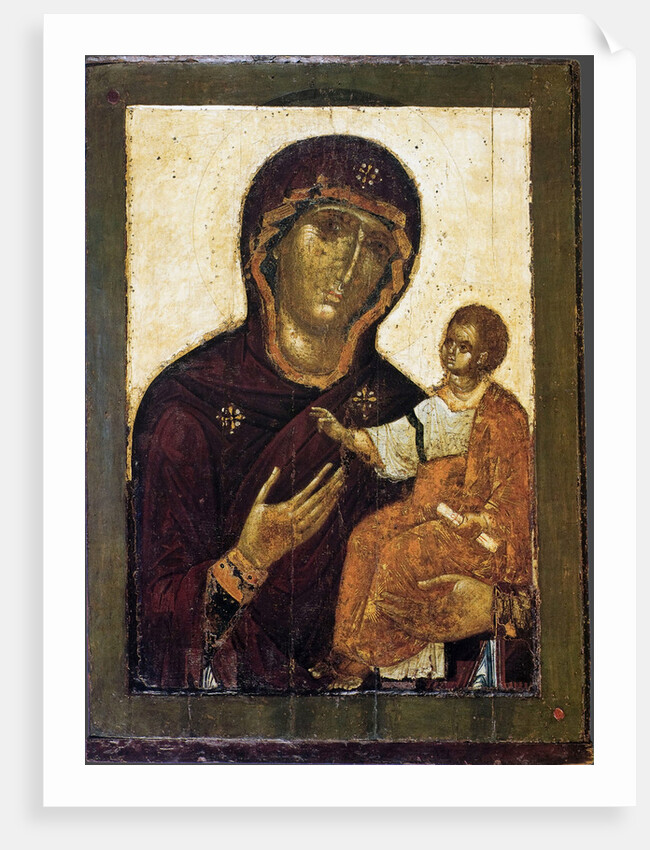 The Virgin Hodegetria, 12th century by Russian icon