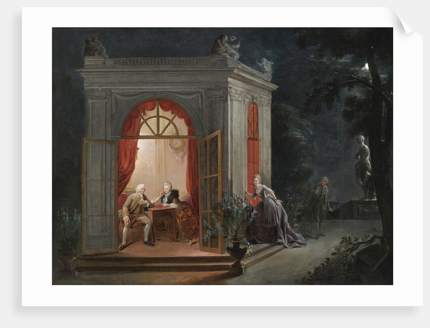 The Marriage Contract by Jean-Baptiste André Gautier Dagoty