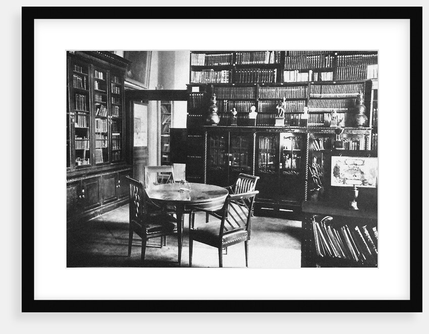 Ostafyevo Estate. The study and the library of Prince Andrei Vyazemsky, End of 19th century by Anonymous