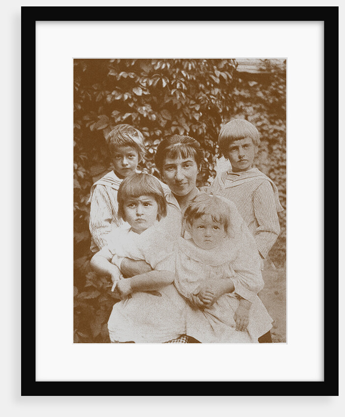 Zinaida Serebriakova with her children, 1920s by Anonymous