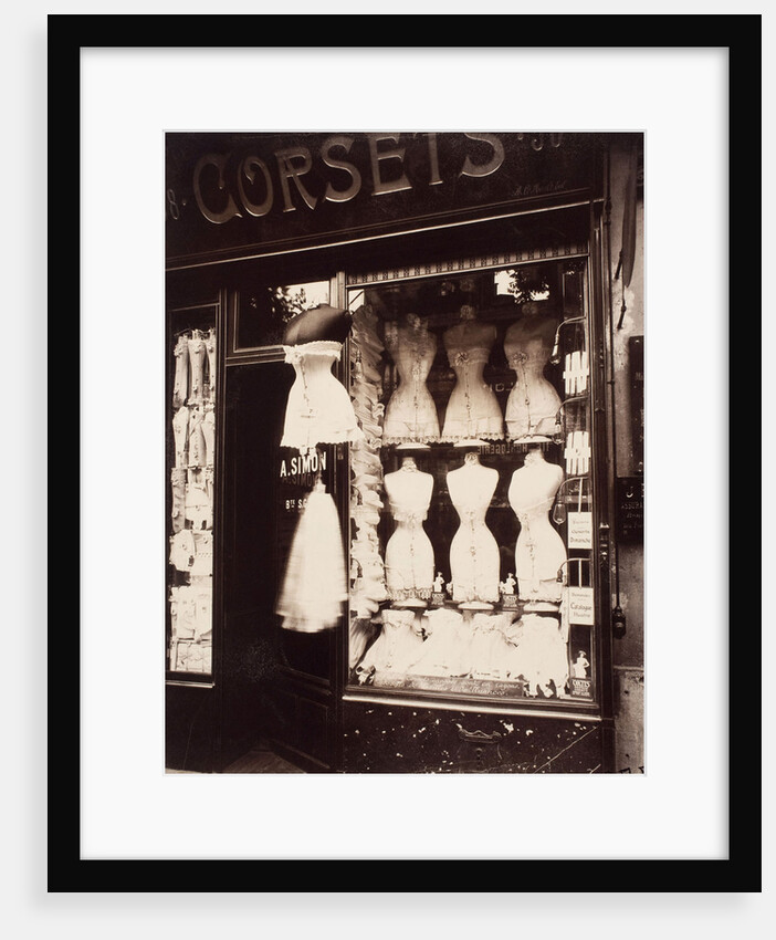 Corsets. Boulevard de Strasbourg, 1912 by Eugène Atget