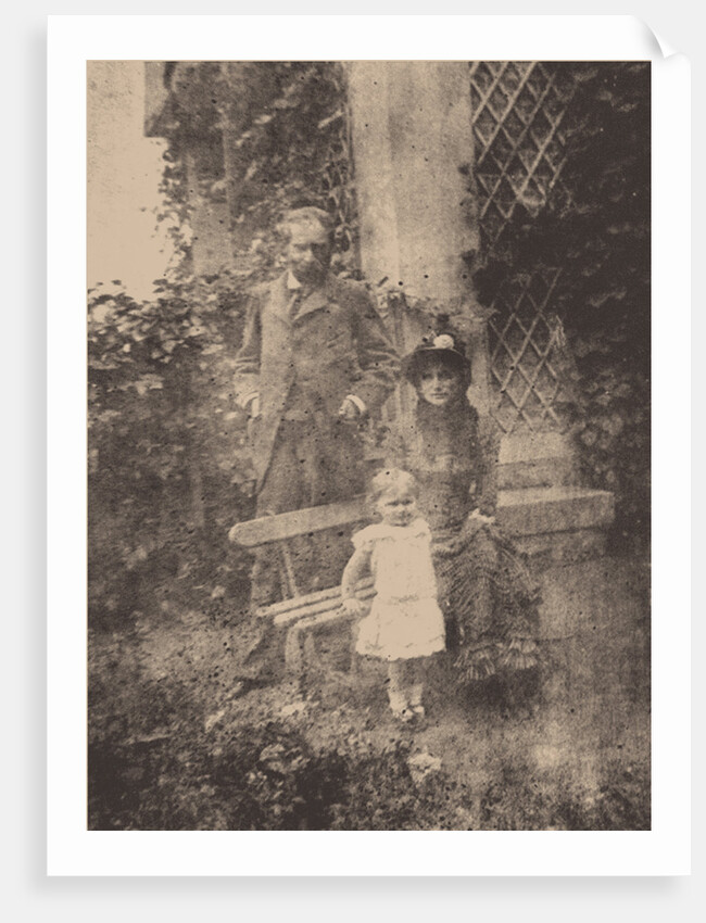 Berthe Morisot, her husband Eugène Manet and their daughter, Julie, ca 1881 by Anonymous