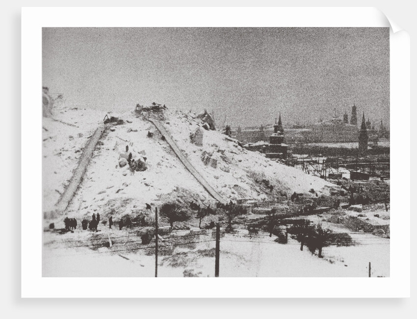 The Demolition of the Cathedral of Christ the Saviour in Moscow, 1931 by Ilya Arnoldovich Ilf
