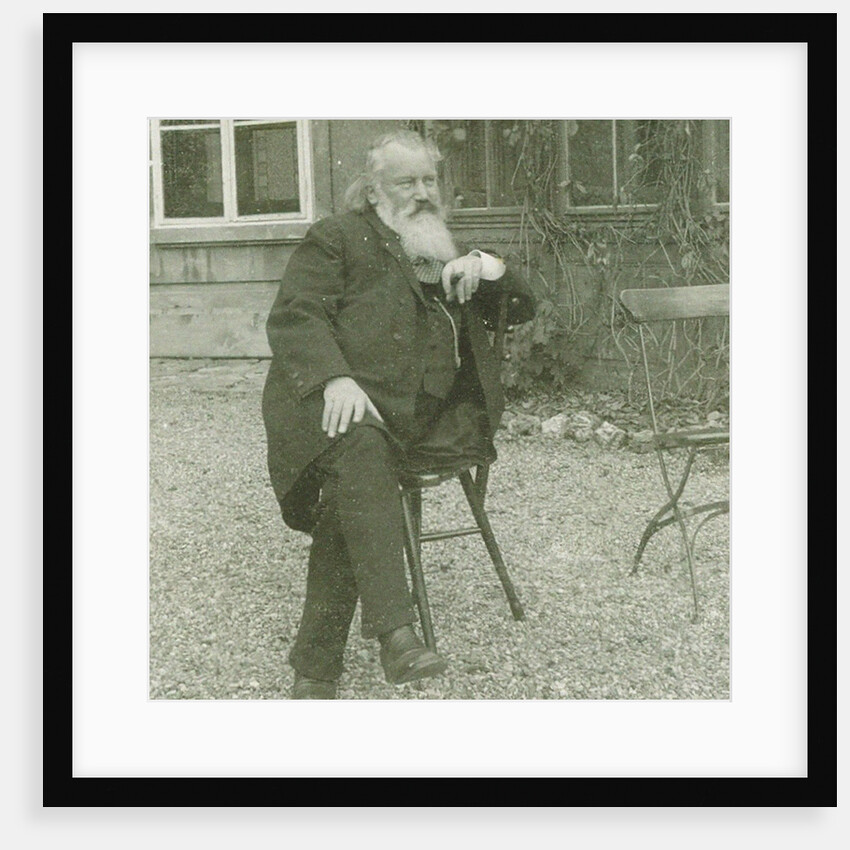 Portrait of the composer Johannes Brahms, 1894 by Maria Fellinger