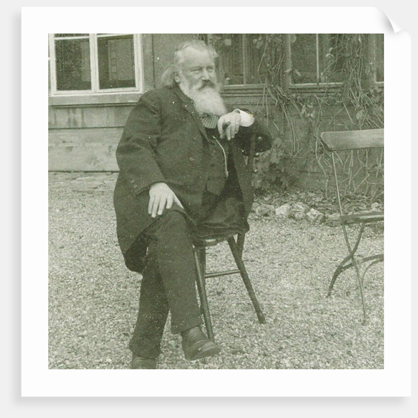 Portrait of the composer Johannes Brahms, 1894 by Maria Fellinger