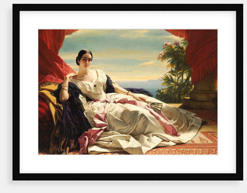 Portrait of Leonilla Ivanovna Baryatinskaya, Princess zu Sayn Wittgenstein, 1843 by Franz Xavier Winterhalter