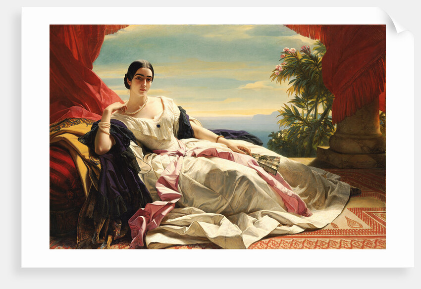 Portrait of Leonilla Ivanovna Baryatinskaya, Princess zu Sayn Wittgenstein, 1843 by Franz Xavier Winterhalter