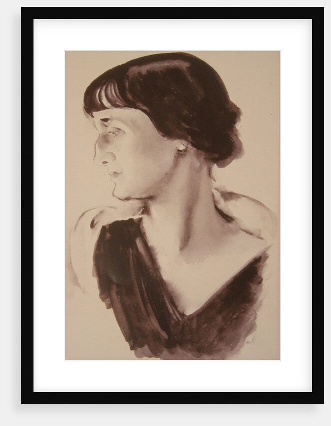 Portrait of the Poetess Anna Akhmatova, 1928 by Nikolai Andreyevich Tyrsa