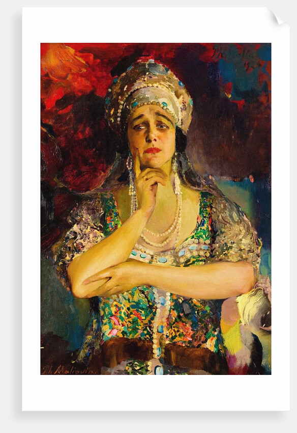 Portrait of the Singer Nadezhda Plevitskaya, 1924 by Filipp Andreyevich Malyavin