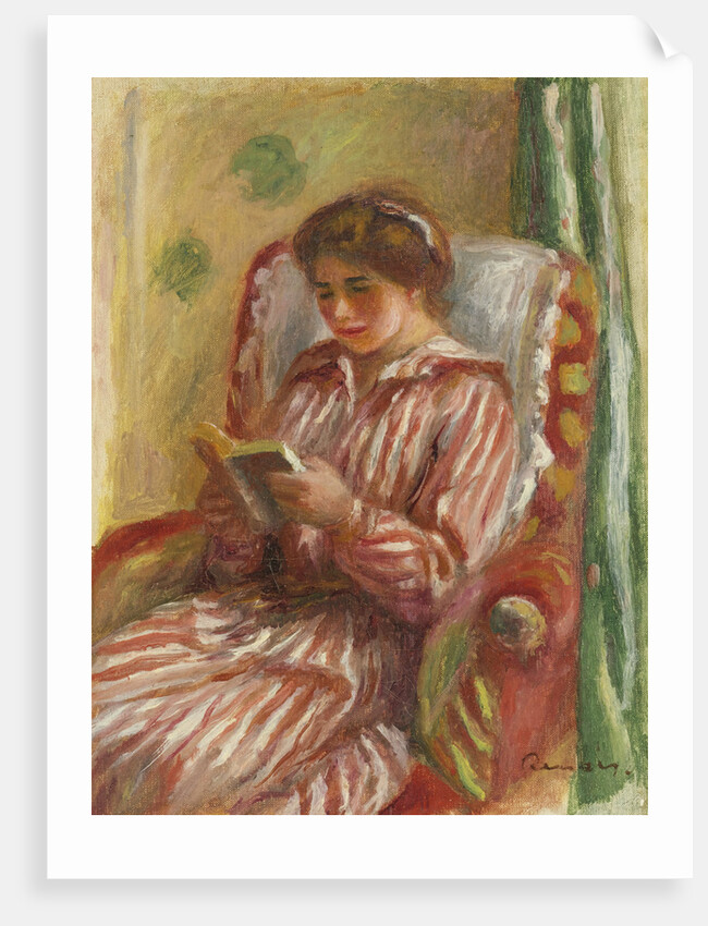 Gabrielle Reading, 1910 by Pierre Auguste Renoir
